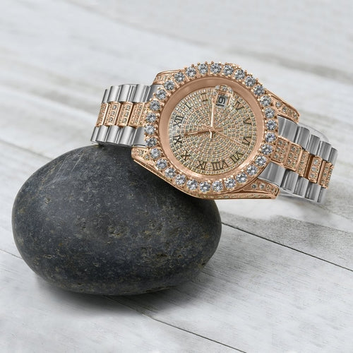 Steel CZ Watch Unisex
