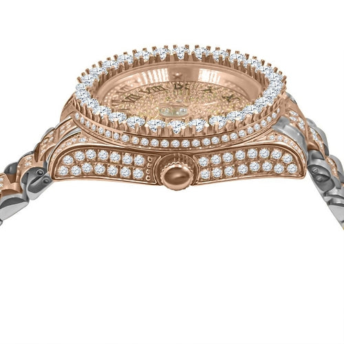 Steel CZ Watch Unisex