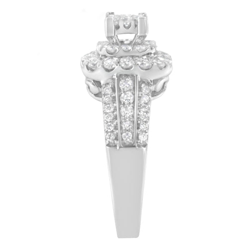 14K White Gold Diamond Vintage Ring