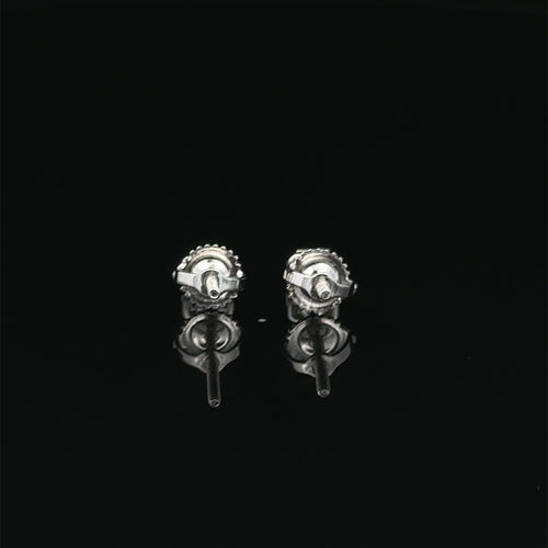 Moissanite 0.25CT Rhodium Earrings