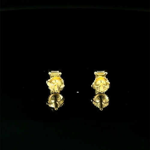 Moissanite 0.50CT Gold Earrings