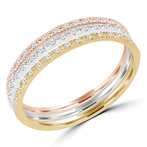 0.14 CTW Round Diamond Cocktail Ring