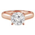 0.4 CT Round Diamond Solitaire Engagement Ring- 14K Gold