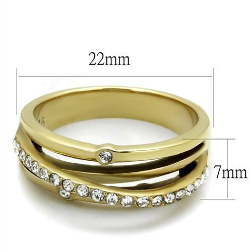 IP Gold Stainless Steel Ring-Top Grade