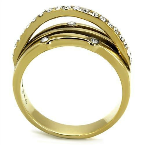 IP Gold Stainless Steel Ring-Top Grade
