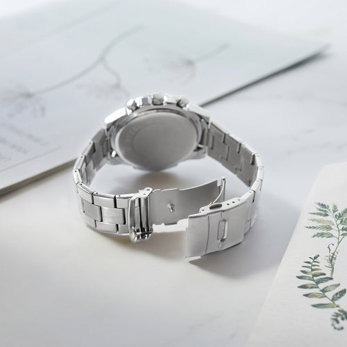 Personalized Mens Silver Watch