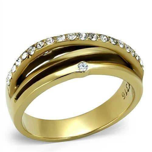 IP Gold Stainless Steel Ring-Top Grade